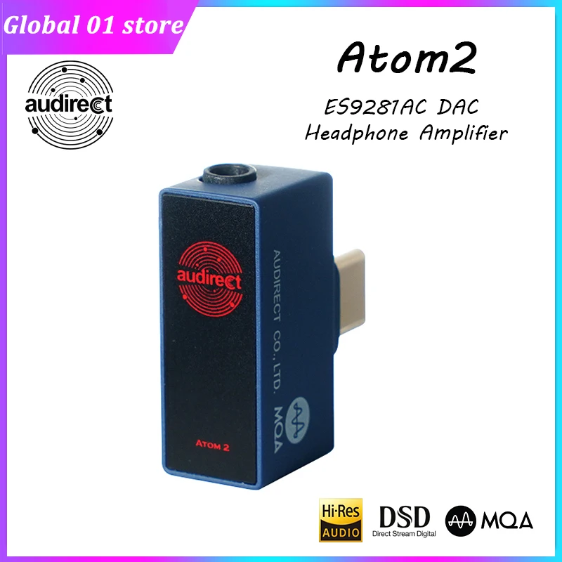 Hilidac Audirect Atom2 MQA DAC USB-C To 3,5 мм усилитель для наушников ES9281AC DSD512 32 бит 768 кГц Type C адаптер Lightning HiFi AMP
Hilidac Audirect Atom2 MQA DAC USB-C To 3,5 мм усилитель для наушников ES9281AC DSD512 32 бит 768 кГц Type C адаптер Lightning HiFi AMP