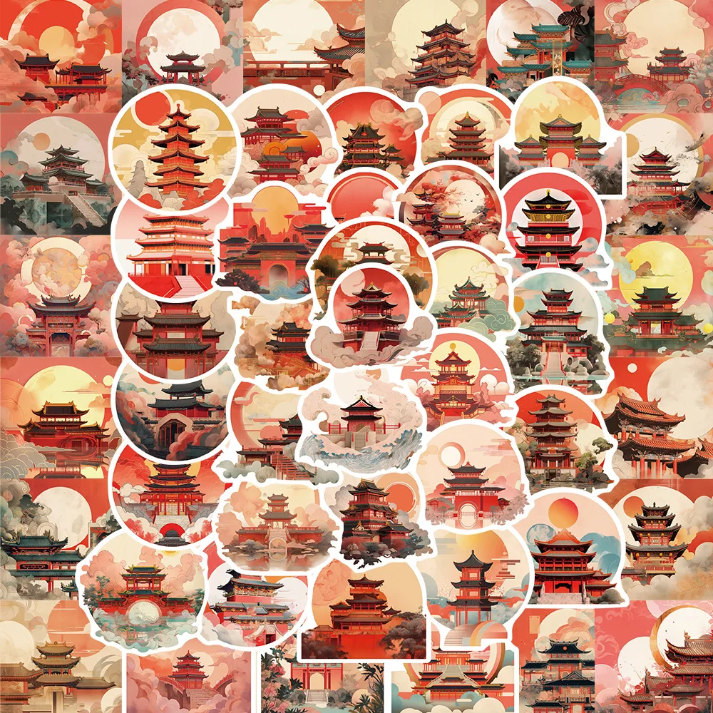 10/30/50PCS Chinese Ancient Style Palace Stickers Mobile Phone Case Laptop DIY Skateboard Luggage Decorative Stickers Wholesale
10/30/50PCS Chinese Ancient Style Palace Stickers Mobile Phone Case Laptop DIY Skateboard Luggage Decorative Stickers Wholesale