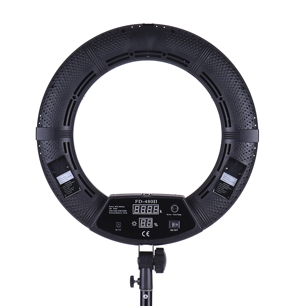 Yidoblo FD-480II Black Bi-color Photo Studio Ring светильник LED Video Lamp Photo Day светильник ing 96W 5500K 480LED цифровые лампы светильник s
Yidoblo FD-480II Black Bi-color Photo Studio Ring светильник LED Video Lamp Photo Day светильник ing 96W 5500K 480LED цифровые лампы светильник s
