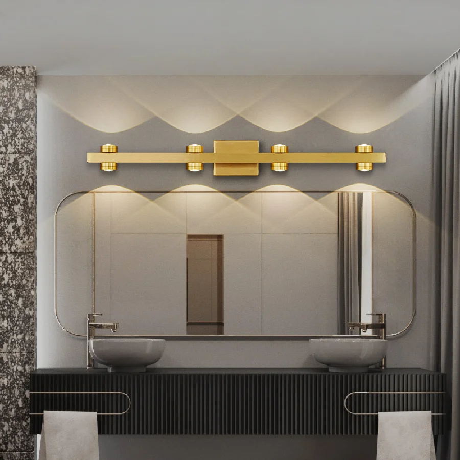 IWP Postmodern Long Copper Mirror Light Simple Bathroom Toilet Washbasin Vanity Lamp Indoor Mirror Lamp For Bedroom Restroom New
IWP Postmodern Long Copper Mirror Light Simple Bathroom Toilet Washbasin Vanity Lamp Indoor Mirror Lamp For Bedroom Restroom New