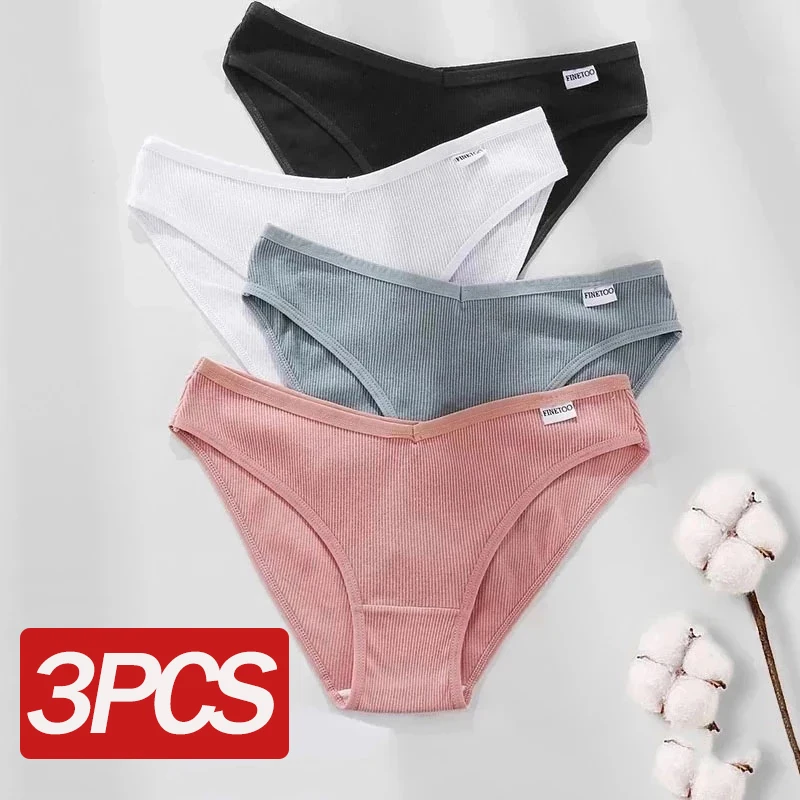 Women's Panties Women's Cotton Briefs Female Underpants V Waist Brief Underwear Plus Size Pantys Lingerie M-4XL 3PCS/Set
Women's Panties Women's Cotton Briefs Female Underpants V Waist Brief Underwear Plus Size Pantys Lingerie M-4XL 3PCS/Set