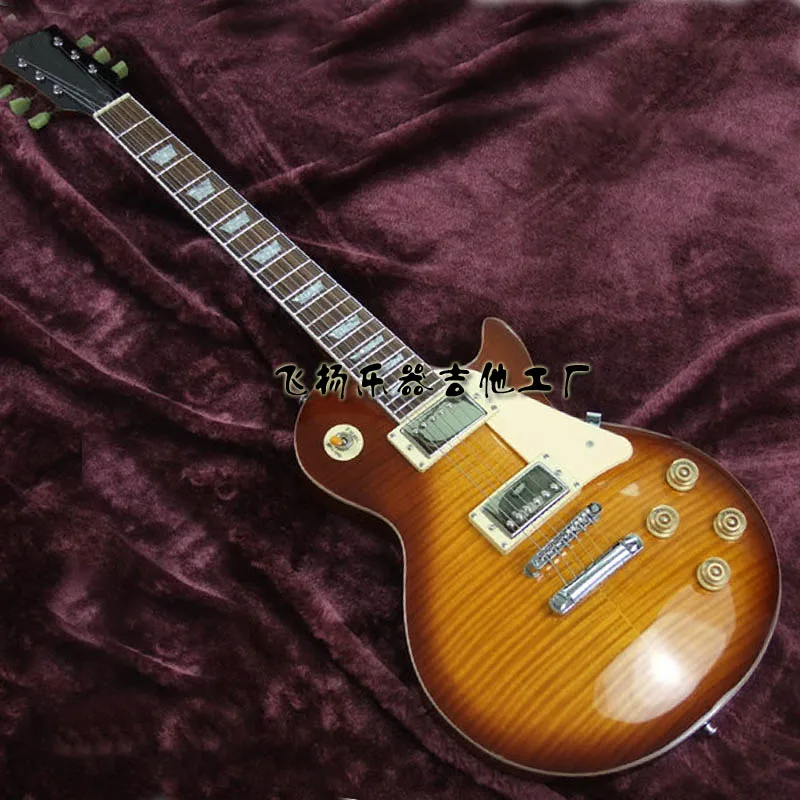 Sunburst Color R9 Tiger Flame LP Electric Guitar Standard LP 59 Electric Guitar Free Shipping For Professional Musician
Sunburst Color R9 Tiger Flame LP Electric Guitar Standard LP 59 Electric Guitar Free Shipping For Professional Musician