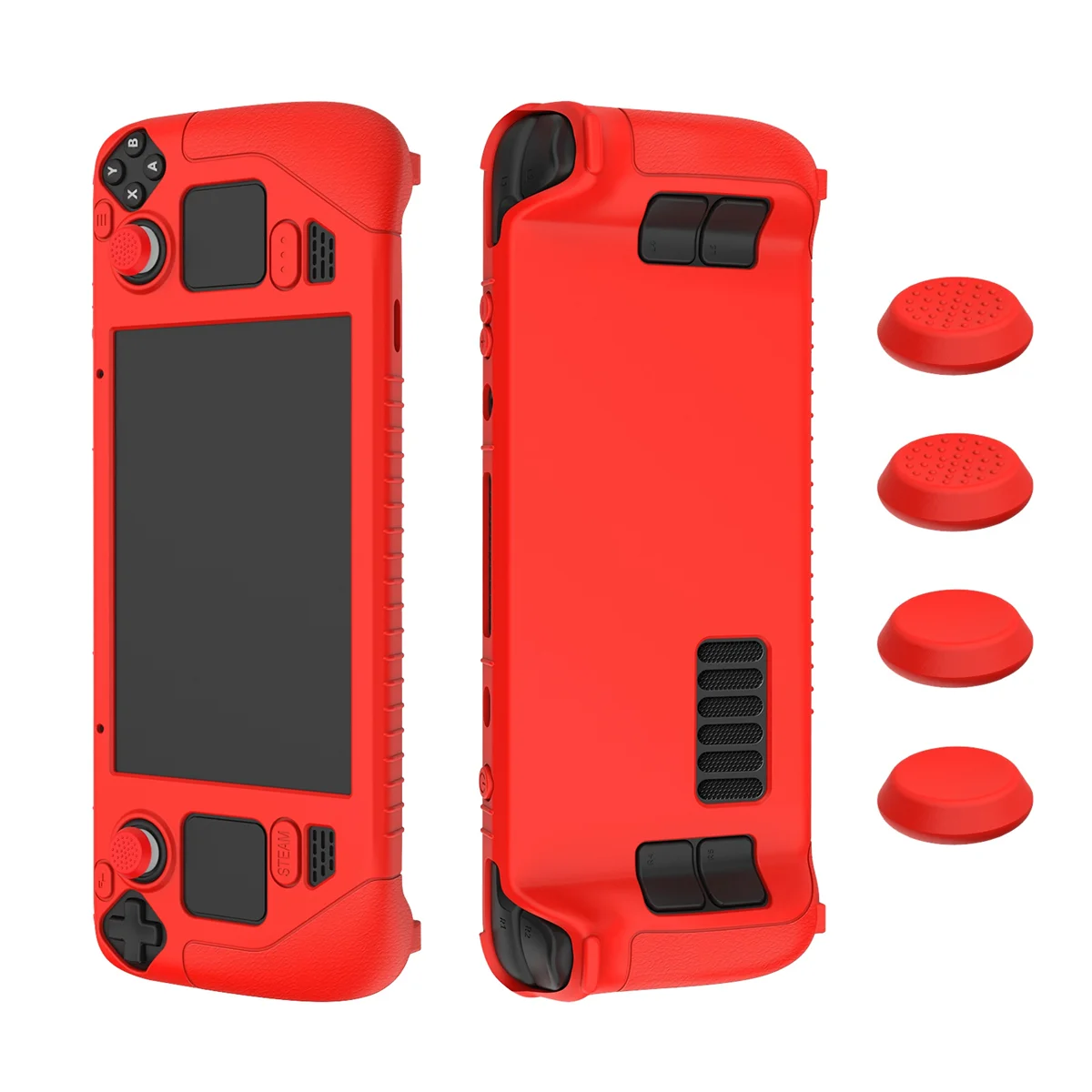 For Steam Deck Game Console Case Soft Silicone Protective Cover Anti-Scratch Shockproof Protector Shell Game-Red
For Steam Deck Game Console Case Soft Silicone Protective Cover Anti-Scratch Shockproof Protector Shell Game-Red
