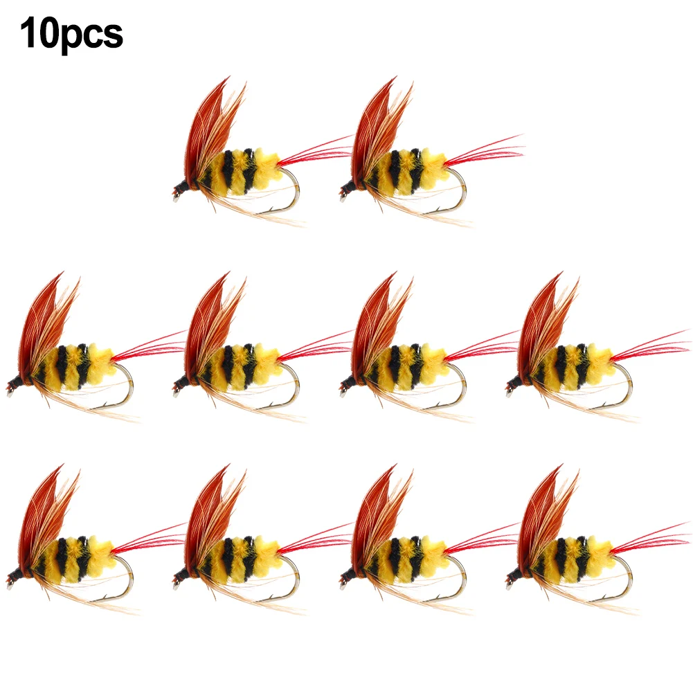 10pcs Fly Fishing Fly Hook Lures Baits For Bass Trout Pike Topmouth Culter Simulation Bionic Fake Bait Carp Fishing Accessories
10pcs Fly Fishing Fly Hook Lures Baits For Bass Trout Pike Topmouth Culter Simulation Bionic Fake Bait Carp Fishing Accessories