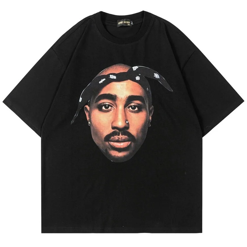 Мода 2023 Мужская Уличная одежда в стиле хип-хоп 2pac футболки с портретным принтом в стиле панк летние винтажные Большие размеры
Мода 2023 Мужская Уличная одежда в стиле хип-хоп 2pac футболки с портретным принтом в стиле панк летние винтажные Большие размеры
