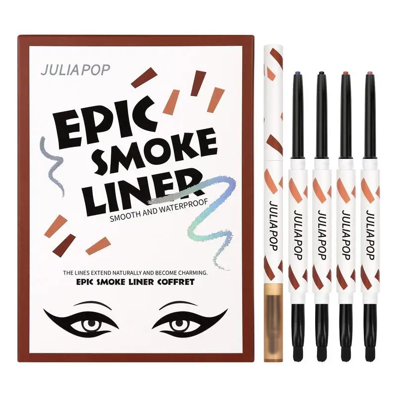 Waterproof Eyeliner Pencil 4pcs Soft Eyeliner Pencil Stay On Eye Liner Anti-Perspiration Waterproof Strong Color Stroking Effect 
Waterproof Eyeliner Pencil 4pcs Soft Eyeliner Pencil Stay On Eye Liner Anti-Perspiration Waterproof Strong Color Stroking Effect