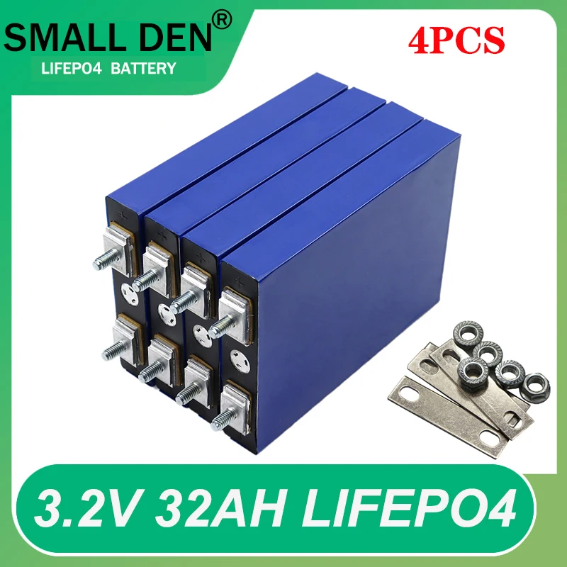 4 шт., аккумуляторные батареи 3,2 В, 32 Ач, фосфат, 3C, 5C, разряд 32000 мАч, 12,8 В, для мотоцикла, автомобиля, Шпилька для модификации
4 шт., аккумуляторные батареи 3,2 В, 32 Ач, фосфат, 3C, 5C, разряд 32000 мАч, 12,8 В, для мотоцикла, автомобиля, Шпилька для модификации