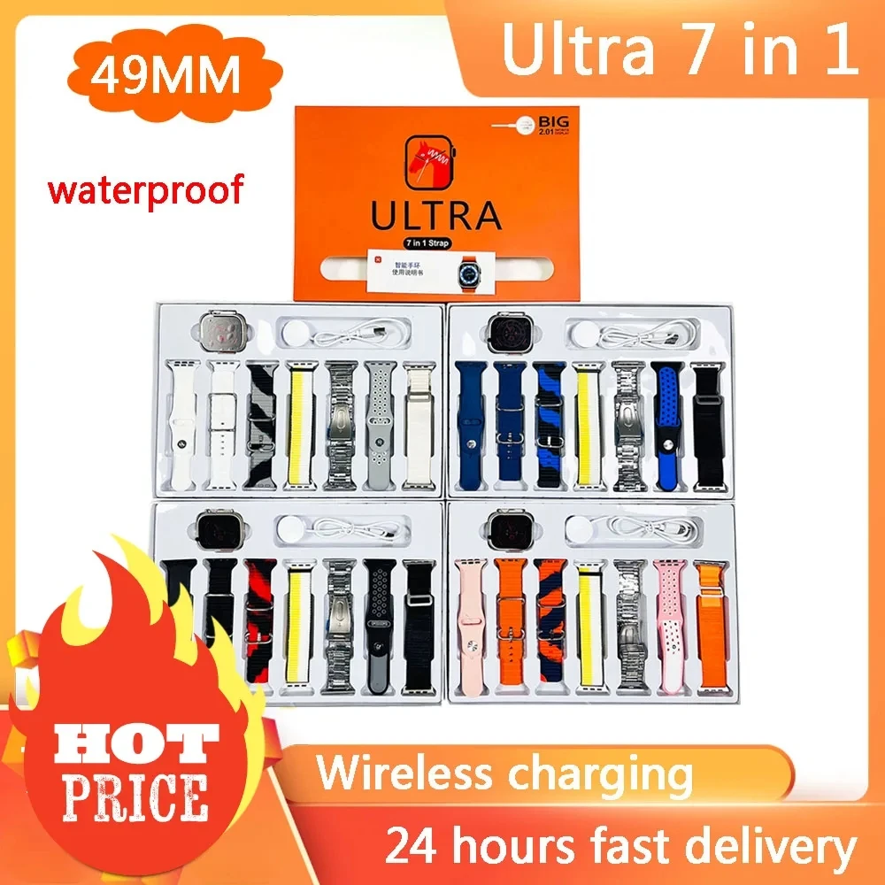 Smart Watch Ultra 7 in 1 Strap Ultra 9 49mm Bluetooth Call Smartwatch Series 8 Watch Ultra for Apple and Android PK JS U9 Ultra
Smart Watch Ultra 7 in 1 Strap Ultra 9 49mm Bluetooth Call Smartwatch Series 8 Watch Ultra for Apple and Android PK JS U9 Ultra