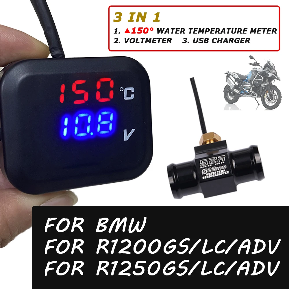 Motorcycle Accessories Water Temp Meter Voltmeter Phone USB Charging For BMW R1250GS Adventure R1250 R 1250 GS R 1200 GS LC ADV
Motorcycle Accessories Water Temp Meter Voltmeter Phone USB Charging For BMW R1250GS Adventure R1250 R 1250 GS R 1200 GS LC ADV
