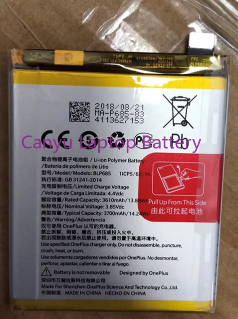 Аккумулятор для телефона Oneplus 6T /Oneplus 7 BLP685 3700 мАч, батареи для телефона большой емкости One Plus, бесплатные инструменты, аккумулятор для телефона с инструментом 
Аккумулятор для телефона Oneplus 6T /Oneplus 7 BLP685 3700 мАч, батареи для телефона большой емкости One Plus, бесплатные инструменты, аккумулятор для телефона с инструментом