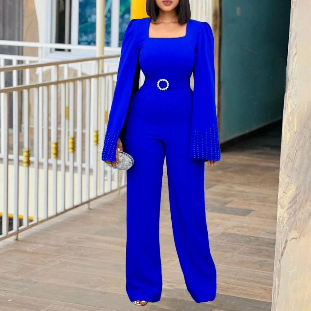 Summer Autumn Dashiki African Sexy Romper Long Pants Women Slim Bodycon Jumpsuit Long Sleeve Solid Casual Cargo Pants And Belt
Summer Autumn Dashiki African Sexy Romper Long Pants Women Slim Bodycon Jumpsuit Long Sleeve Solid Casual Cargo Pants And Belt