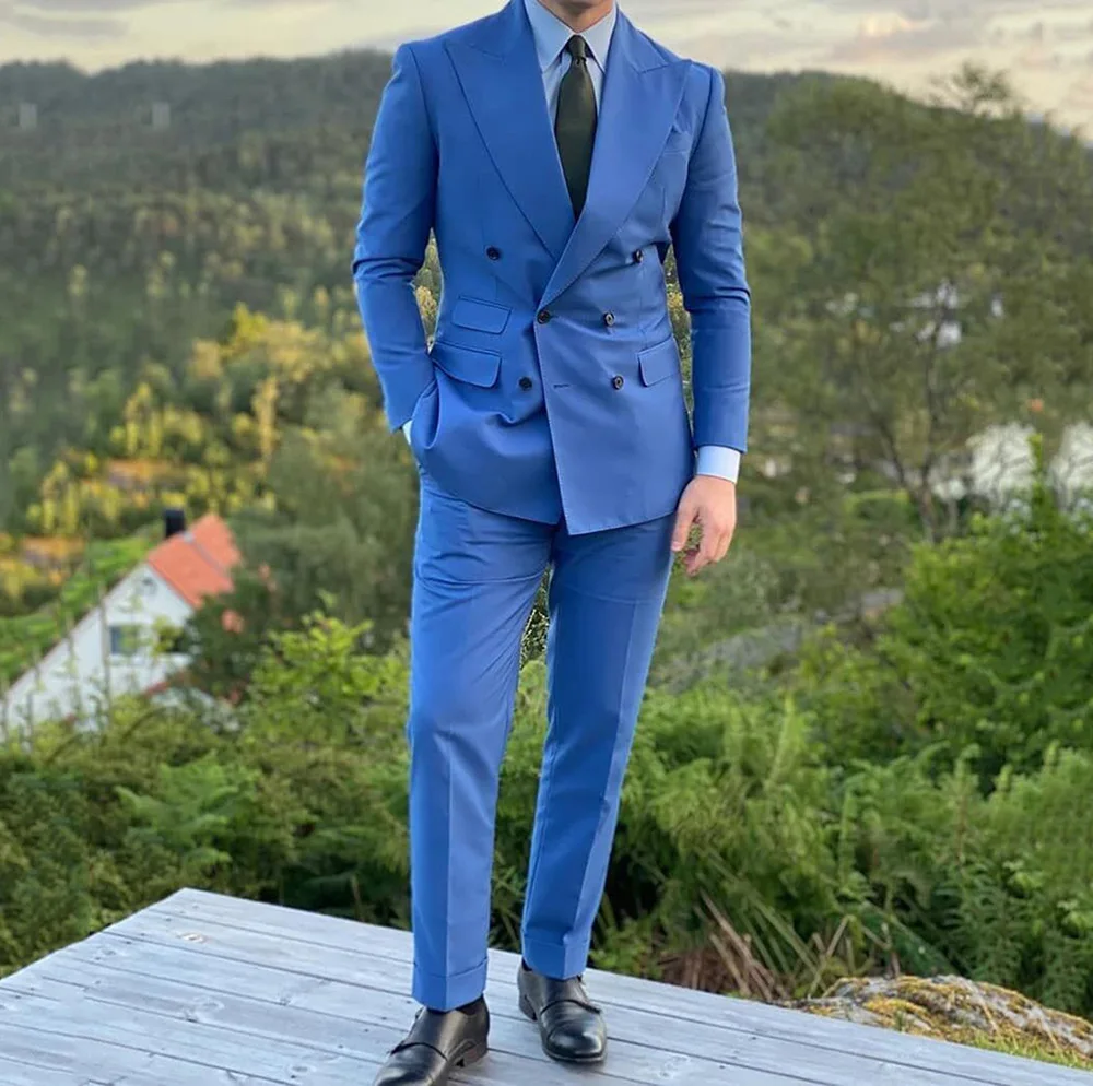 2 Pieces Men's Blazer Outfits For Wedding Groomsman Tuxedos Formal Party Dress Tailor Made (Jacket+Trousers)
2 Pieces Men's Blazer Outfits For Wedding Groomsman Tuxedos Formal Party Dress Tailor Made (Jacket+Trousers)