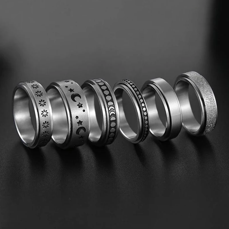 Anxiety Ring Figet Spinner Rings For Women & Men Stainless Steel Rotate Freely Spinning Anti Stress Accessories Jewelry Gifts
Anxiety Ring Figet Spinner Rings For Women & Men Stainless Steel Rotate Freely Spinning Anti Stress Accessories Jewelry Gifts