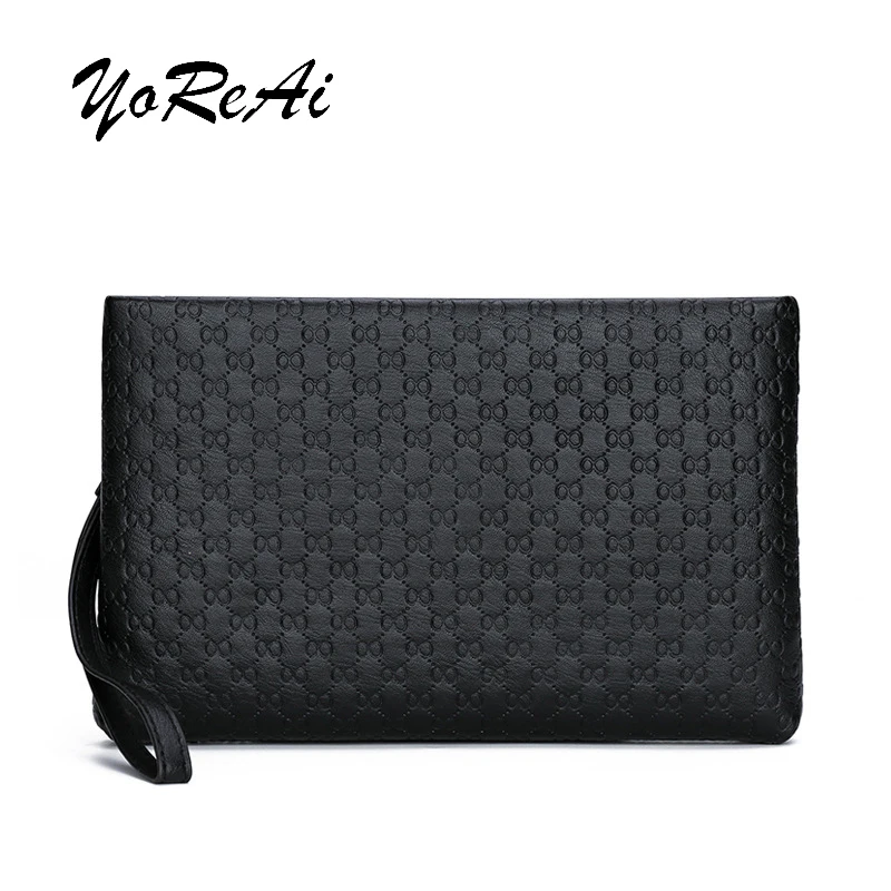 YoReAi Men's Business Anti-splash Handbag Black Casual Large-capacity Soft Leather Clutch Bags Non-slip Multi-card Slot Package
YoReAi Men's Business Anti-splash Handbag Black Casual Large-capacity Soft Leather Clutch Bags Non-slip Multi-card Slot Package
