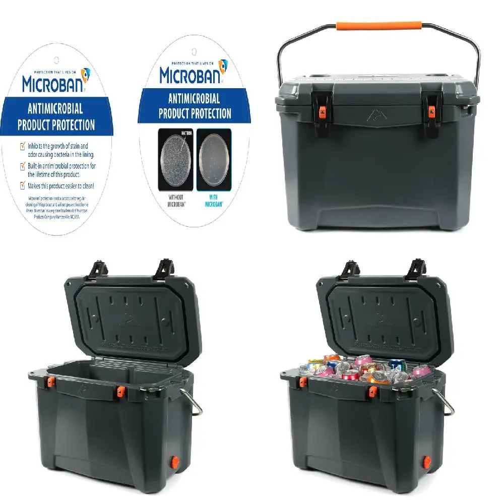 High Performance Gray Roto-Molded Cooler Quart with Microban® - Keep Cool, Fresh and Long-Lasting.
High Performance Gray Roto-Molded Cooler Quart with Microban® - Keep Cool, Fresh and Long-Lasting.