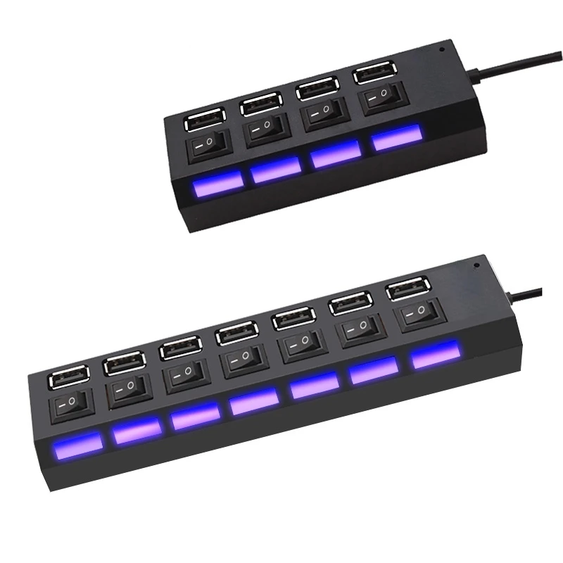 Hub USB 2.0 de 4/7 Ports avec Commutateur pour PC, Multi Extenseur de Flash Drive, Peut Utiliser avec Adaptateur d'Alimentation
Hub USB 2.0 de 4/7 Ports avec Commutateur pour PC, Multi Extenseur de Flash Drive, Peut Utiliser avec Adaptateur d'Alimentation