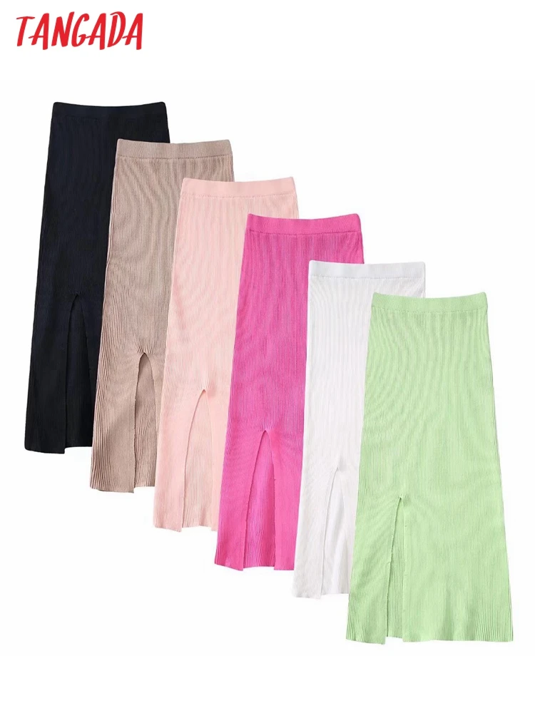 Tangada 2022 New Women Solid Knit Midi Skirt Vintage Slim Ladies Chic Mid Calf Skirts BE727
Tangada 2022 New Women Solid Knit Midi Skirt Vintage Slim Ladies Chic Mid Calf Skirts BE727