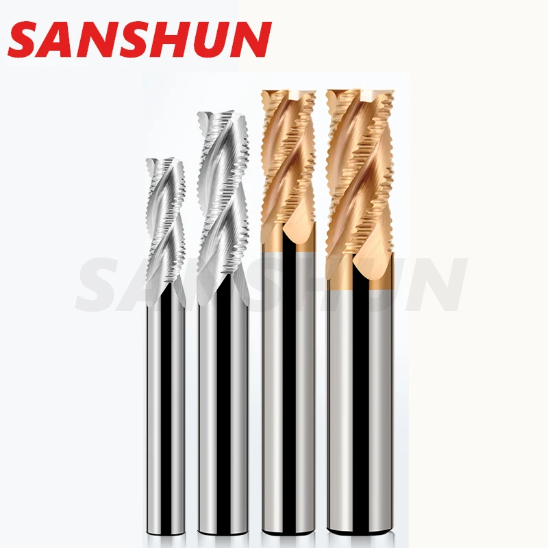 HRC58 Tungsten Steel Rough Skin Milling Cutter with 4 Edges Cemented Carbide Wave Edge Corrugated Rough Machining Cutting Tool
HRC58 Tungsten Steel Rough Skin Milling Cutter with 4 Edges Cemented Carbide Wave Edge Corrugated Rough Machining Cutting Tool