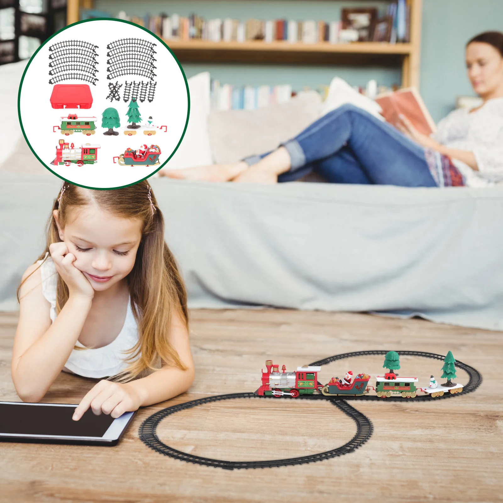 Train Christmas Toy Ornament Set Electric Babys First Tree Model Mini Underdecoration Miniature Decor Track Railway Figurine
Train Christmas Toy Ornament Set Electric Babys First Tree Model Mini Underdecoration Miniature Decor Track Railway Figurine