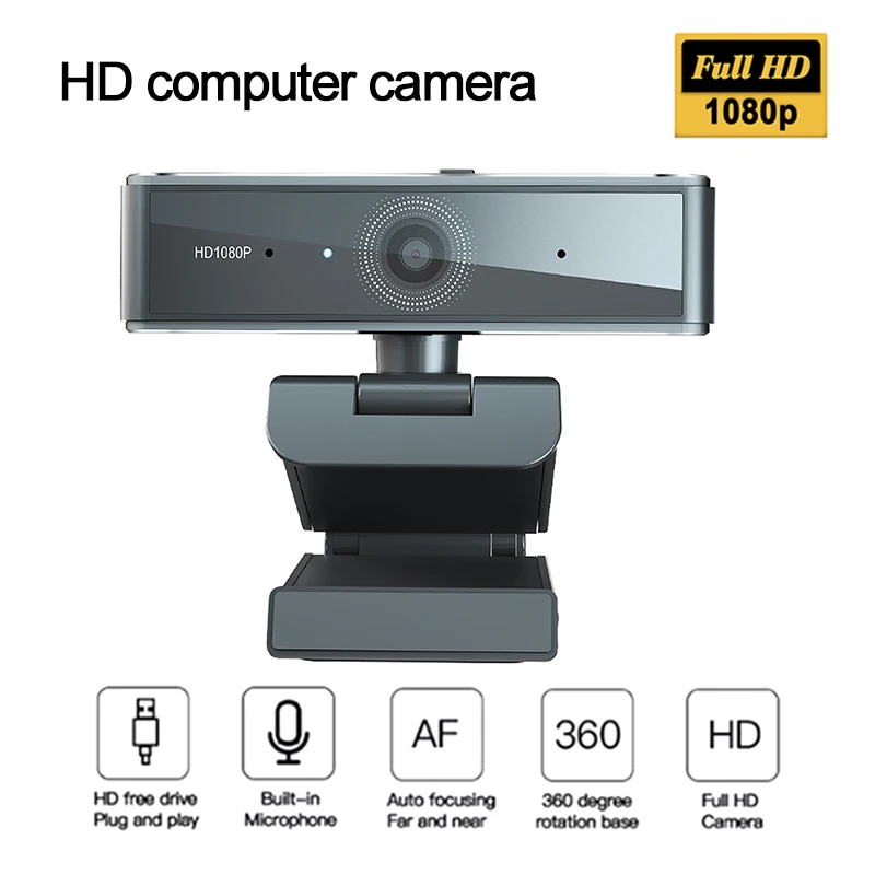 HD 1080P Webcam Camera With Microphone USB Plug Rotatable Cameras For PC Computer Mac Laptop Desktop YouTube Skype Video Calling
HD 1080P Webcam Camera With Microphone USB Plug Rotatable Cameras For PC Computer Mac Laptop Desktop YouTube Skype Video Calling