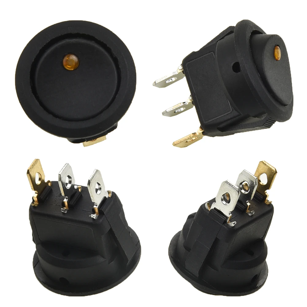 4Pcs Switches LED Light Toggle DC12V Black 3 Pins Plastic+Metal Waterproof ON/OFF Button Car Motorcycle Round Rocker Dot Boat
4Pcs Switches LED Light Toggle DC12V Black 3 Pins Plastic+Metal Waterproof ON/OFF Button Car Motorcycle Round Rocker Dot Boat