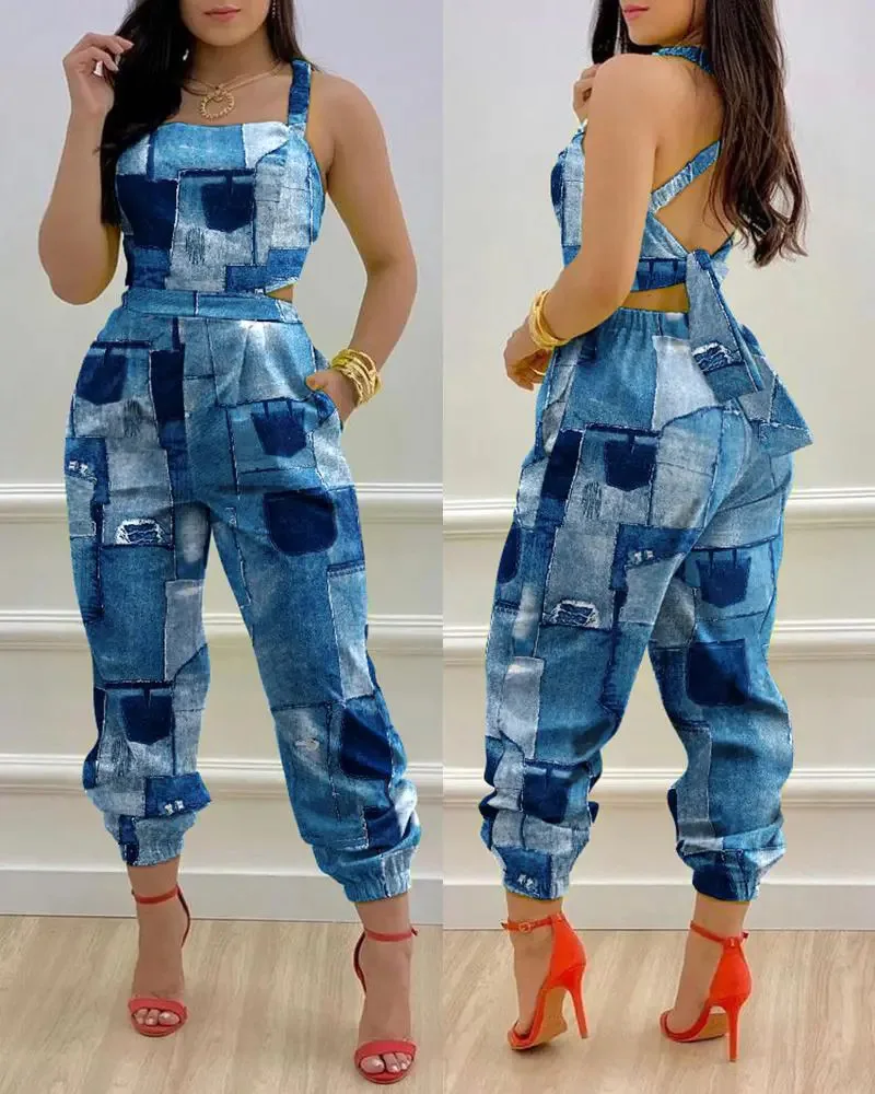 Summer Printed Suspenders Jumpsuit 2023 Woman Long Jumpsuits Elegant New Fashion Casual One Pieces
Summer Printed Suspenders Jumpsuit 2023 Woman Long Jumpsuits Elegant New Fashion Casual One Pieces
