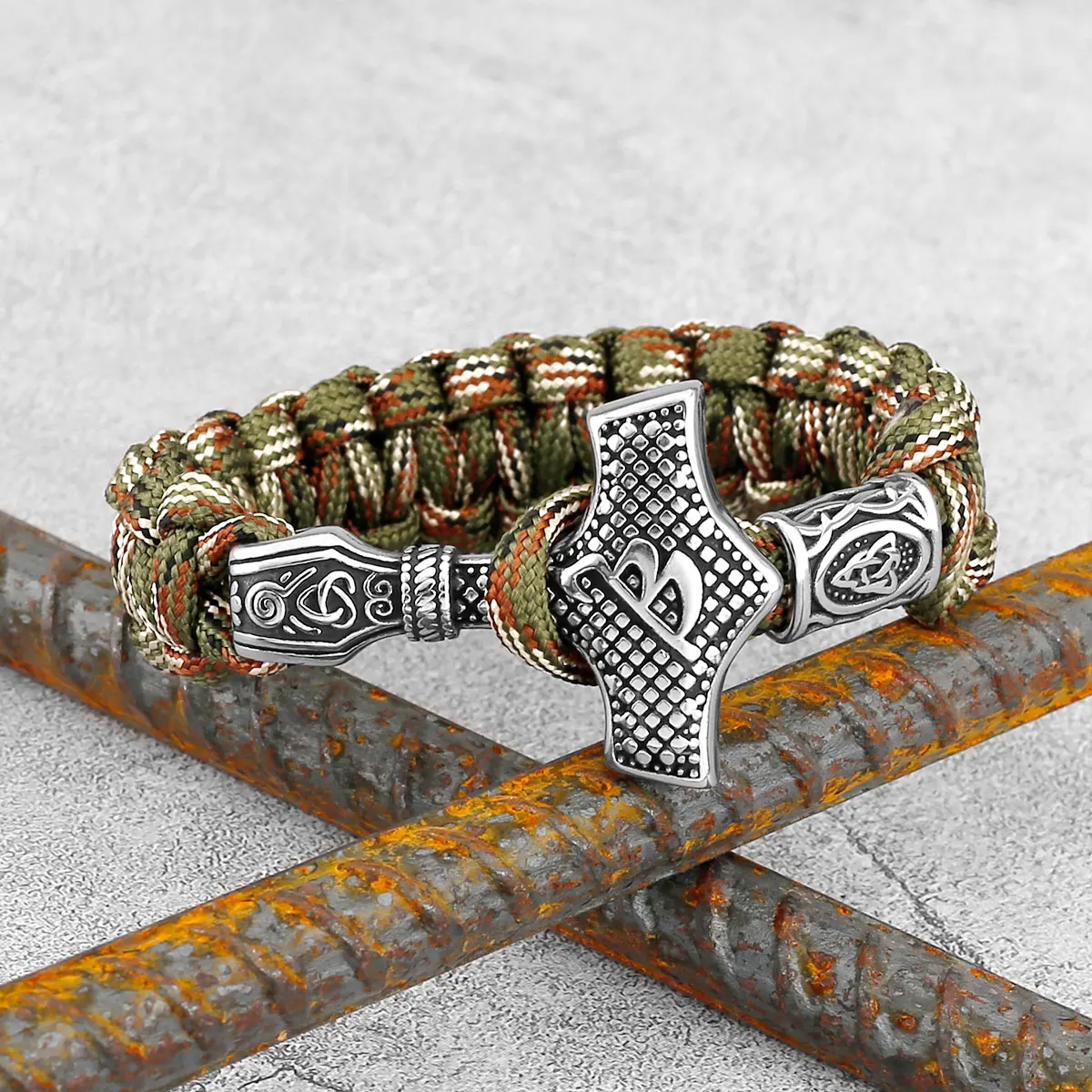 Vintage Viking Thor's Hammer Bracelet Amulet Stainless Steel Nordic Men Multi Style Rope Chain Youth Charm Jewelry Wholesale
Vintage Viking Thor's Hammer Bracelet Amulet Stainless Steel Nordic Men Multi Style Rope Chain Youth Charm Jewelry Wholesale