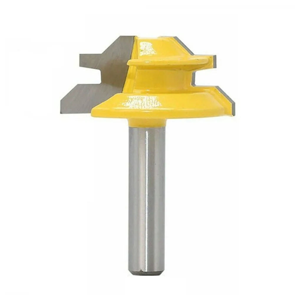 45°Degree Lock Miter Router Bit 8mm Shank Trimmer Milling Joint Tenon Cutter Tool For Engraving Machine Woodworking Tool
45°Degree Lock Miter Router Bit 8mm Shank Trimmer Milling Joint Tenon Cutter Tool For Engraving Machine Woodworking Tool
