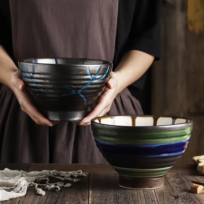 Japanese Noodle Bowl Household Large Soup Bowl Ceramic Ramen Bowl Hat Bowl Noodle Restaurant Japanese Style Tableware
Japanese Noodle Bowl Household Large Soup Bowl Ceramic Ramen Bowl Hat Bowl Noodle Restaurant Japanese Style Tableware