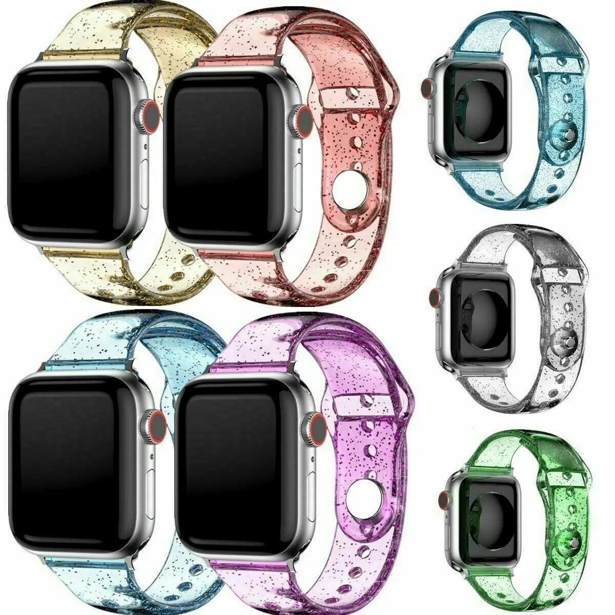 Bling силиконовый блестящий ремешок для Apple Watch браслет 45 мм 41 мм 44 мм 40 мм 42 мм 38 мм женский мужской спортивный ремешок для iWatch 7/6/5/4/3/2/1/SE
Bling силиконовый блестящий ремешок для Apple Watch браслет 45 мм 41 мм 44 мм 40 мм 42 мм 38 мм женский мужской спортивный ремешок для iWatch 7/6/5/4/3/2/1/SE