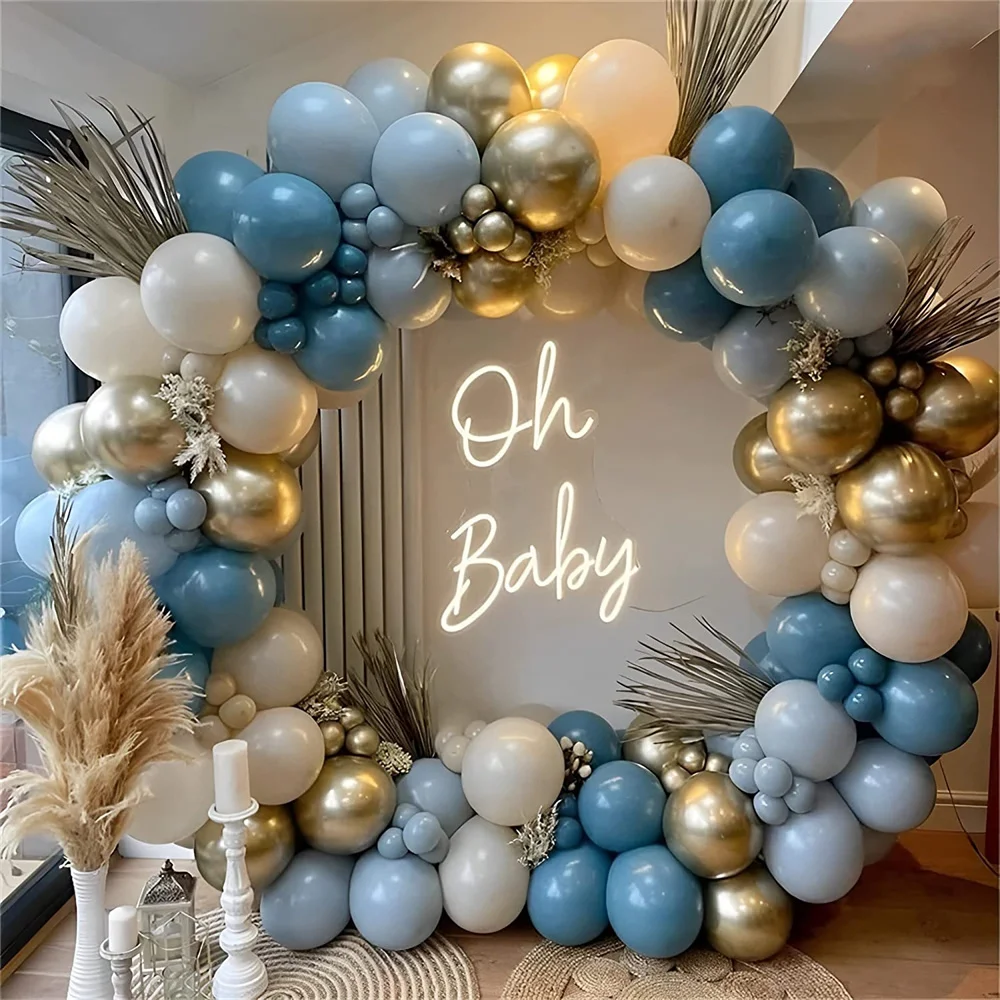 142Pcs Dusty Blue Balloon Garland Arch Kit White Sand Pastel Macaron Blue Latex Balloons for Boho Baby Shower Wedding Decoration
142Pcs Dusty Blue Balloon Garland Arch Kit White Sand Pastel Macaron Blue Latex Balloons for Boho Baby Shower Wedding Decoration