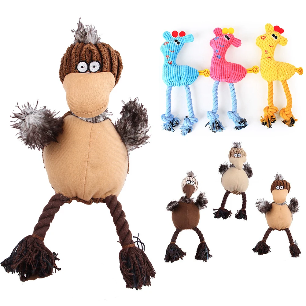 1PC Dogs Toys Puppy Interactive Play Chew Squeaky Toys Pet Cleaning Teeth Plush Animal Products Dogs Molar Bite Sounding Toy
1PC Dogs Toys Puppy Interactive Play Chew Squeaky Toys Pet Cleaning Teeth Plush Animal Products Dogs Molar Bite Sounding Toy