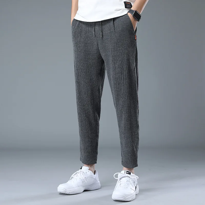 2023 summer men's capris ultra-thin ice silk casual loose Imitation cotton linen casual straight pants elastic waist trousers
2023 summer men's capris ultra-thin ice silk casual loose Imitation cotton linen casual straight pants elastic waist trousers