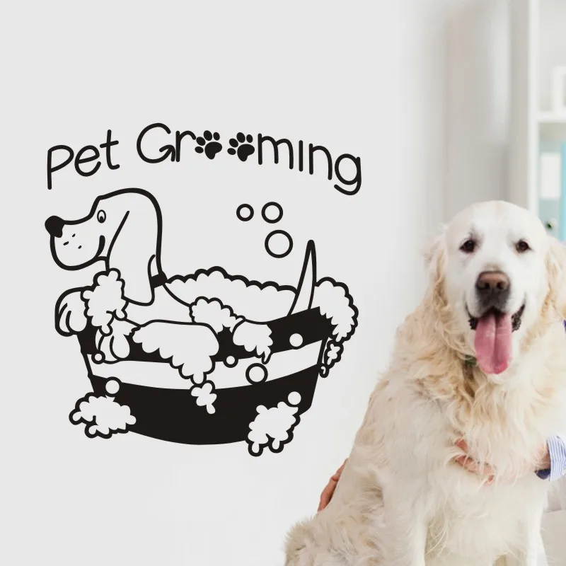 Pet Grooming Wall Sticker Pets Care Salon Vinyl Decal Pets Shop Decoration Puppy Art Mural Bath Paw Grooming Salon Wallpaper
Pet Grooming Wall Sticker Pets Care Salon Vinyl Decal Pets Shop Decoration Puppy Art Mural Bath Paw Grooming Salon Wallpaper