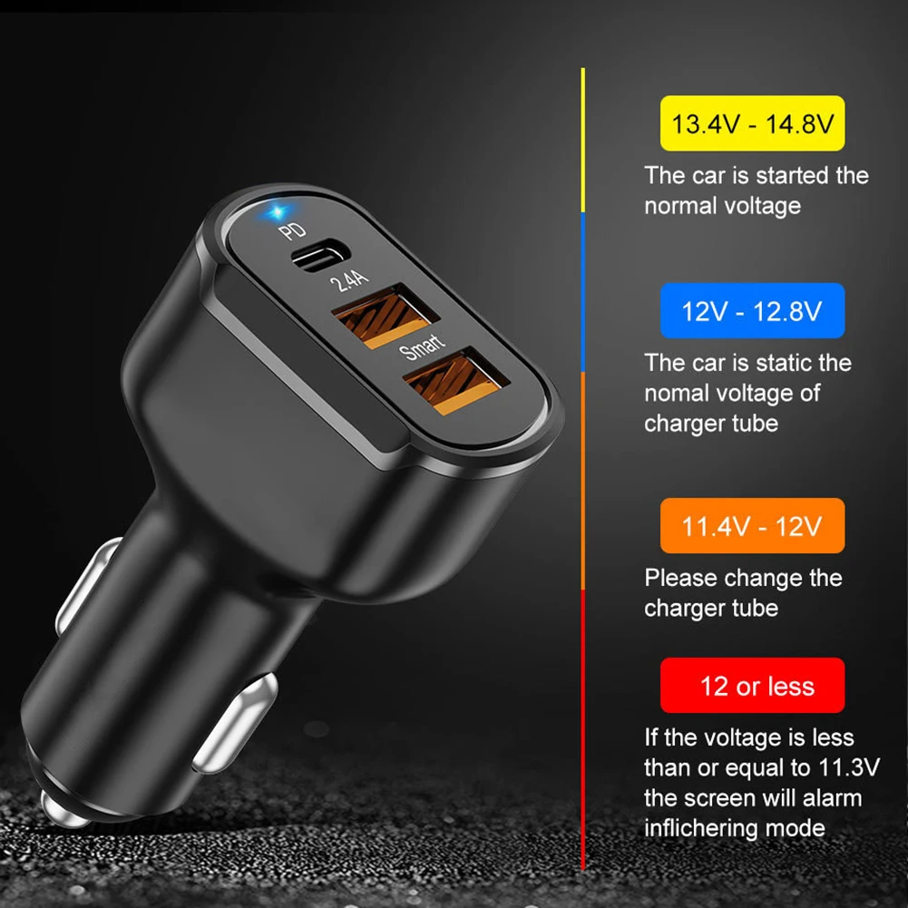 Adapter Car Charger Accessories 30W 70x30mm Dual USB Fast Phone Charging Type-C 5V/3A 9V/2A 12V/1.5A Universal
Adapter Car Charger Accessories 30W 70x30mm Dual USB Fast Phone Charging Type-C 5V/3A 9V/2A 12V/1.5A Universal