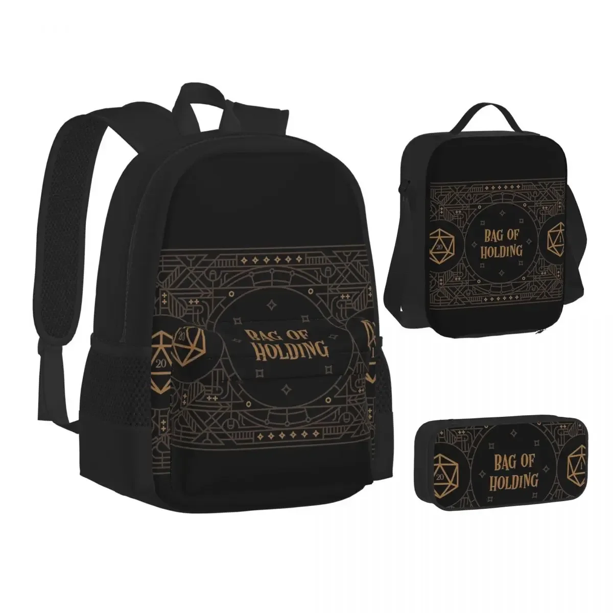 Bag Of Holding Tabletop RPG Gaming Backpack Bookbag Students School Bags Cartoon Kids Rucksack Lunch Bag Pen Bag Three-Piece Set
Bag Of Holding Tabletop RPG Gaming Backpack Bookbag Students School Bags Cartoon Kids Rucksack Lunch Bag Pen Bag Three-Piece Set