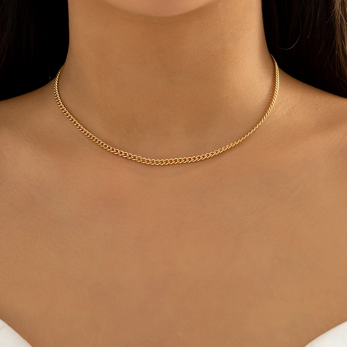 PuRui Punk Simple Metal Chain Choker Necklace For Women Fashion Thin Link Chain Short Collar Necklace Charm Jewelry
PuRui Punk Simple Metal Chain Choker Necklace For Women Fashion Thin Link Chain Short Collar Necklace Charm Jewelry