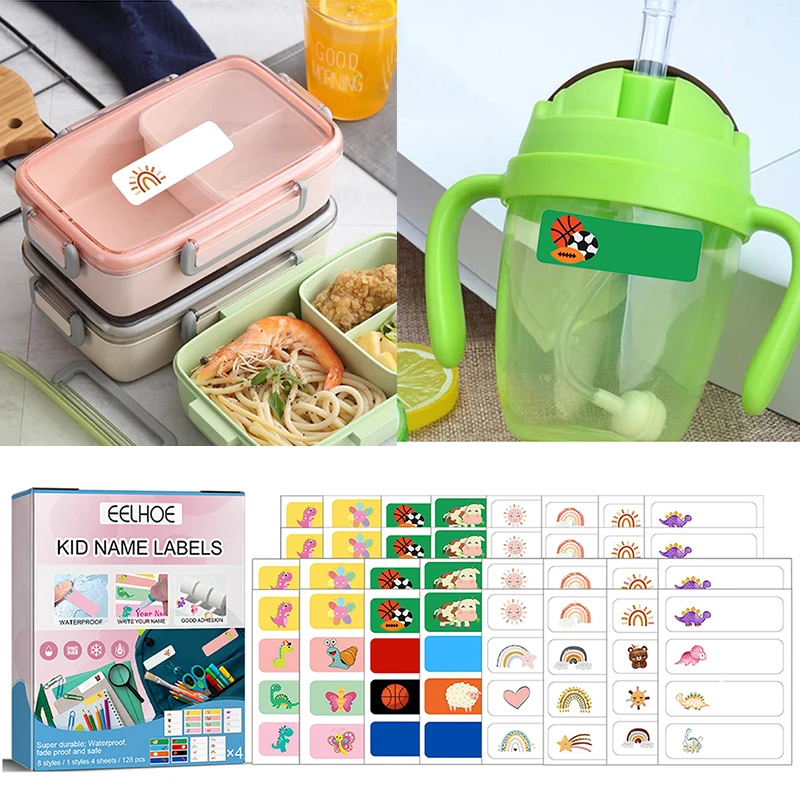 128 шт., этикетки-наклейки для дошкольных принадлежностей 
128 шт., этикетки-наклейки для дошкольных принадлежностей