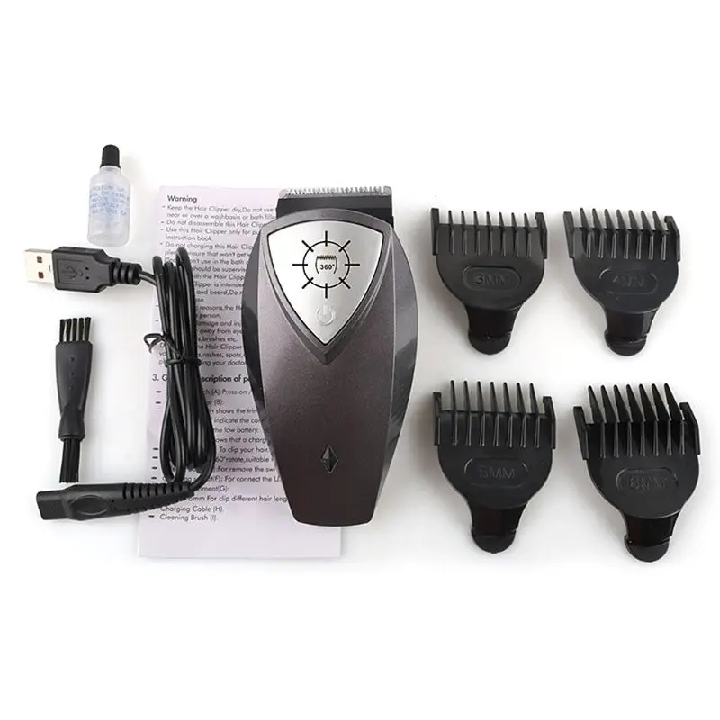 Electric Hair Clipper Waterproof Self-help Haircut Adult Children USB Charging R
Electric Hair Clipper Waterproof Self-help Haircut Adult Children USB Charging R