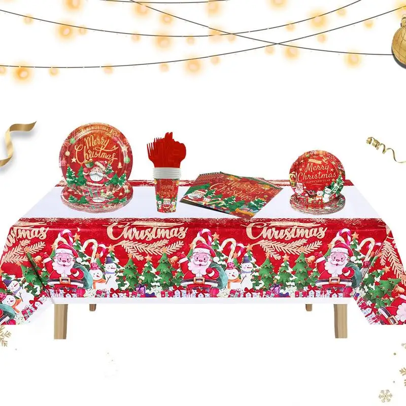 Christmas Party Tableware Supplies Paper Plates Napkins Cups Tablecloth Dinnerware Set Seasonal Tableware Christmas Decor
Christmas Party Tableware Supplies Paper Plates Napkins Cups Tablecloth Dinnerware Set Seasonal Tableware Christmas Decor