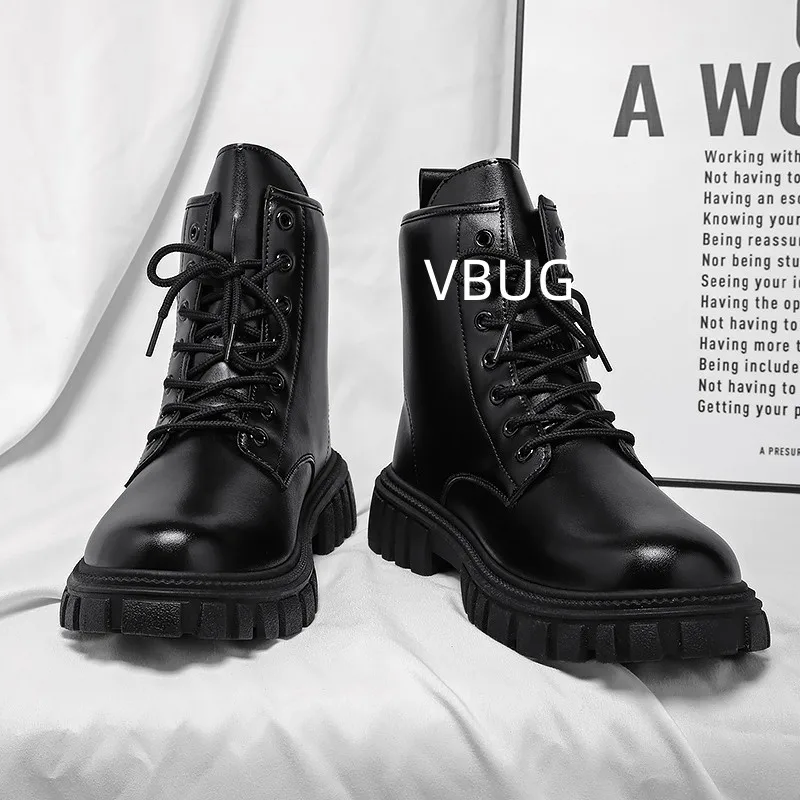 Men' High Top Boots Large Size Non-slip Trendy All-match Platform Round Toe Breathable Comfortable Shoes Spring Autumn Main 
Men' High Top Boots Large Size Non-slip Trendy All-match Platform Round Toe Breathable Comfortable Shoes Spring Autumn Main