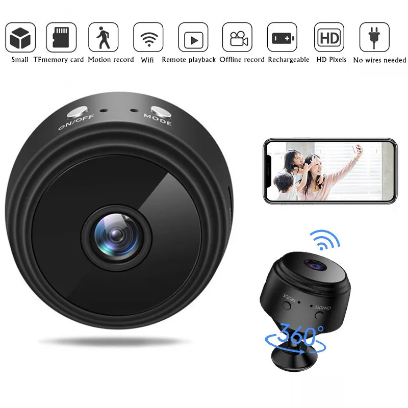 HD 1080P Mini Wifi IP Camera Micro Camcorders Wireless CCTV Security Surveillance Camera Audio Video Recorder Remote Monitor 
HD 1080P Mini Wifi IP Camera Micro Camcorders Wireless CCTV Security Surveillance Camera Audio Video Recorder Remote Monitor