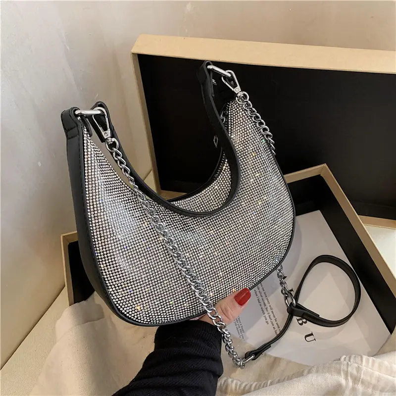 Women's Bag 2022 Trend Fashion New Chains Aesthetic Crossbody Shoulder Bags Y2K Underarm Bolso Mujer
Women's Bag 2022 Trend Fashion New Chains Aesthetic Crossbody Shoulder Bags Y2K Underarm Bolso Mujer