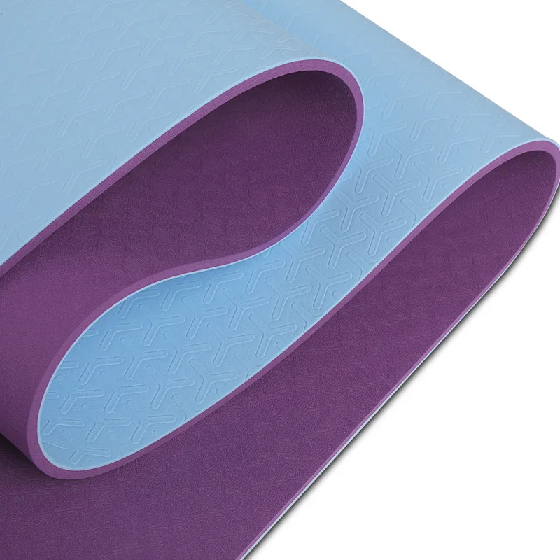 34tpe yoga mat widened and thickened two-color 6/8mm fitness mat for ladies training fitness
34tpe yoga mat widened and thickened two-color 6/8mm fitness mat for ladies training fitness