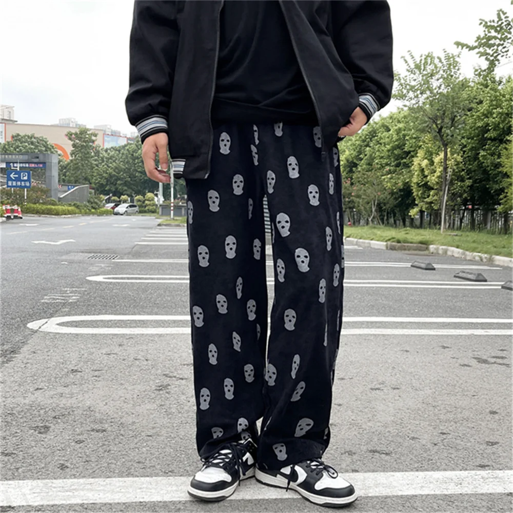 Hot Sale Harajuku 2022 Fahion Print Drawstring Casual Corduroy Men Baggy Pants Hip Hop Straight Sweatpants Male Loose Trousers
Hot Sale Harajuku 2022 Fahion Print Drawstring Casual Corduroy Men Baggy Pants Hip Hop Straight Sweatpants Male Loose Trousers