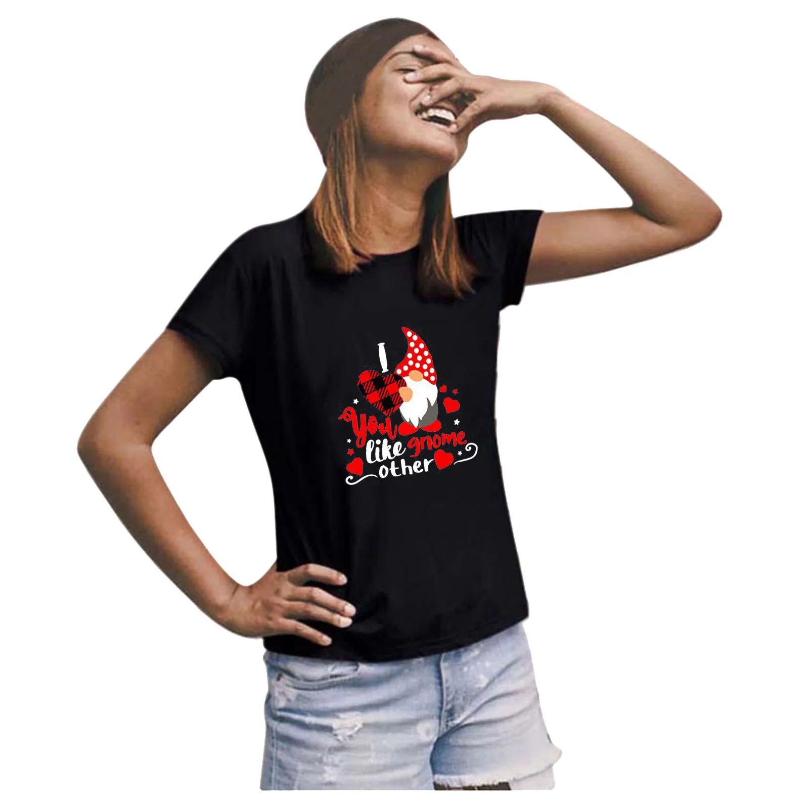 Womens Casual Short Sleeve Tops Ladies Valentine's Day Print Sweatshirt Blouse Workout Tops Women Long Regular Size
Womens Casual Short Sleeve Tops Ladies Valentine's Day Print Sweatshirt Blouse Workout Tops Women Long Regular Size