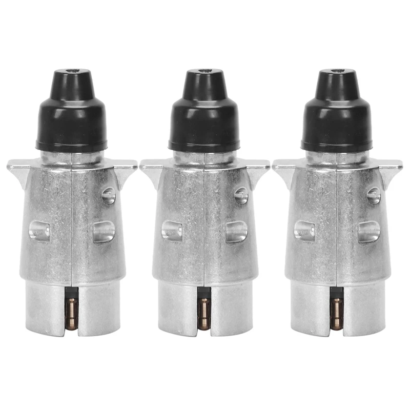 3X 7-Pin Trailer Plug Heavy Duty Round Pin 7-Pole Wiring Connector 12V Towbar Towing Caravan Truck Plug
3X 7-Pin Trailer Plug Heavy Duty Round Pin 7-Pole Wiring Connector 12V Towbar Towing Caravan Truck Plug