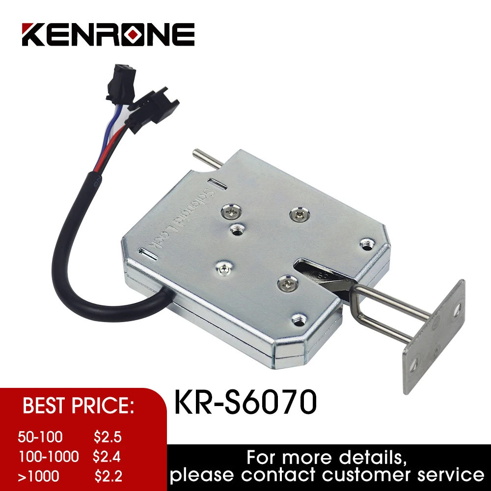 KENRONE Electronic Solenoid Lock 12V Stainless Steel Package Locker Electromagnetic Lokcer Locks for Express Safe Box
KENRONE Electronic Solenoid Lock 12V Stainless Steel Package Locker Electromagnetic Lokcer Locks for Express Safe Box