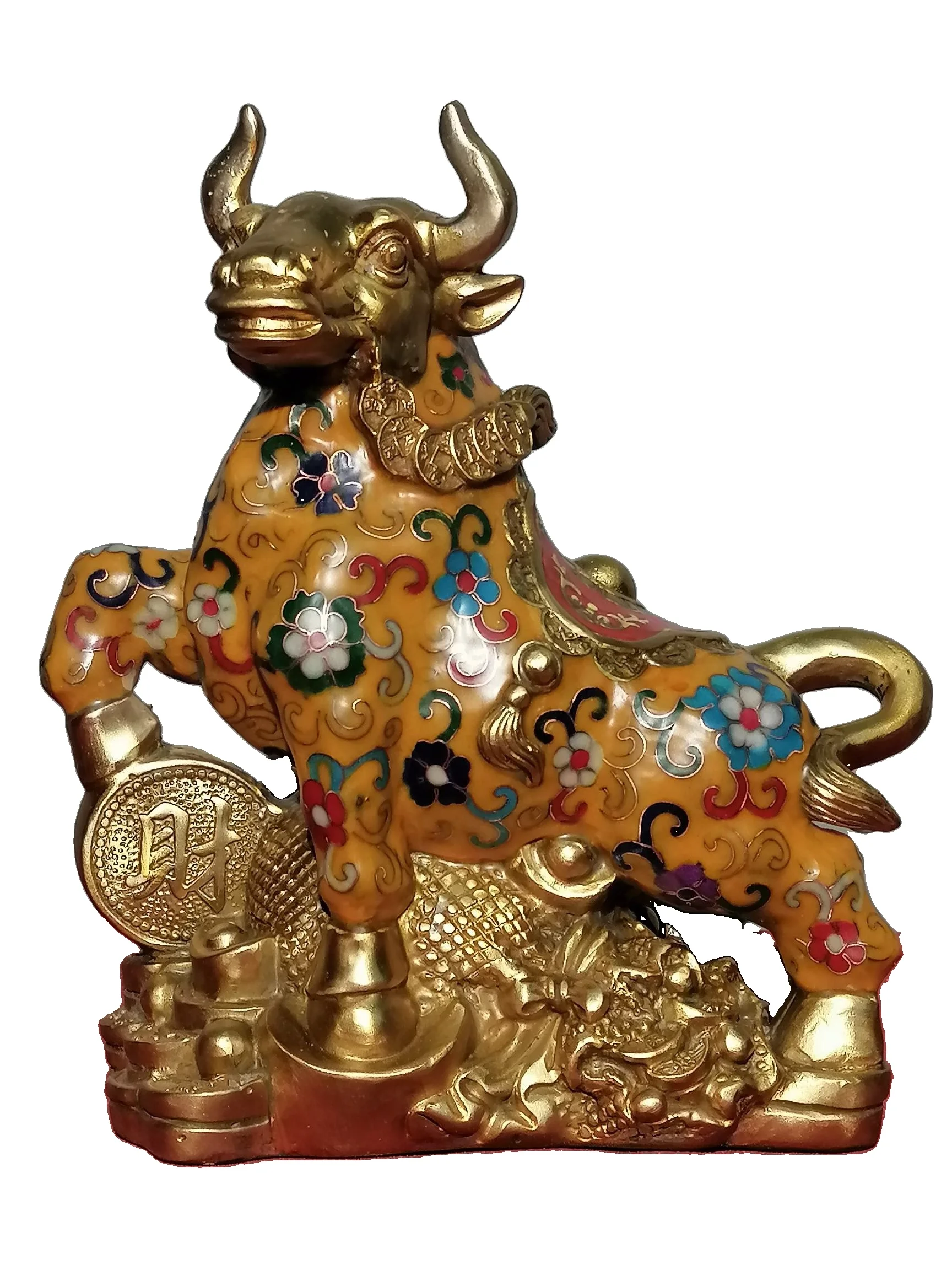 LAOJUNLU Pure Copper Thick Tire Cloisonne All Handmade Filigree Enamel Color Trick Ornaments Money Cow Bull Bullish Chinese
LAOJUNLU Pure Copper Thick Tire Cloisonne All Handmade Filigree Enamel Color Trick Ornaments Money Cow Bull Bullish Chinese