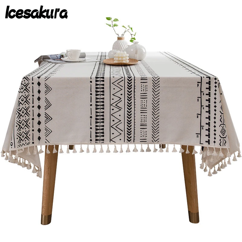 Bohemian Tablecloth Cotton and Linen Disposable Fabric Ethnic Style Tassel Rectangular Tassel Tablecloth Waterproof and Oilproof
Bohemian Tablecloth Cotton and Linen Disposable Fabric Ethnic Style Tassel Rectangular Tassel Tablecloth Waterproof and Oilproof